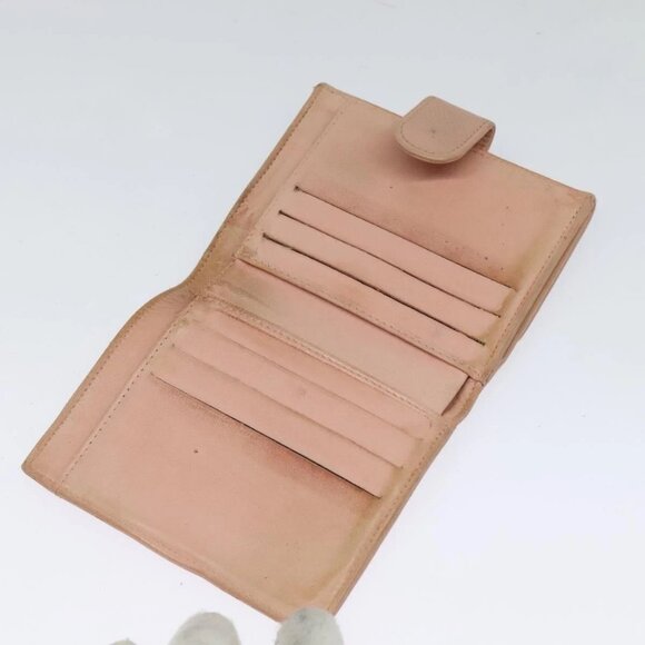 CHANEL Bifold Wallet Grained Calf Skin Pink CC - Picture 9 of 16